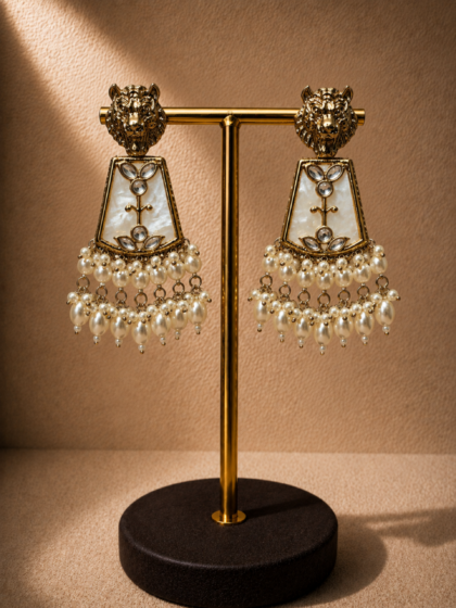 Auraya Sherni Pearl Statement Earrings